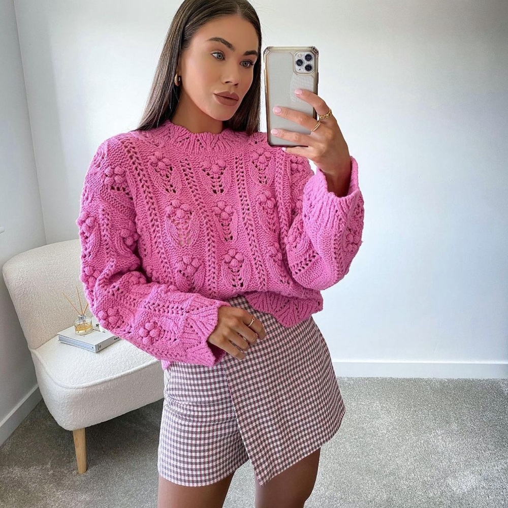 Zara Knit Pink Sweater